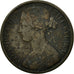 Monnaie, Grande-Bretagne, Victoria, Penny, 1865, TB, Bronze, KM:749.2