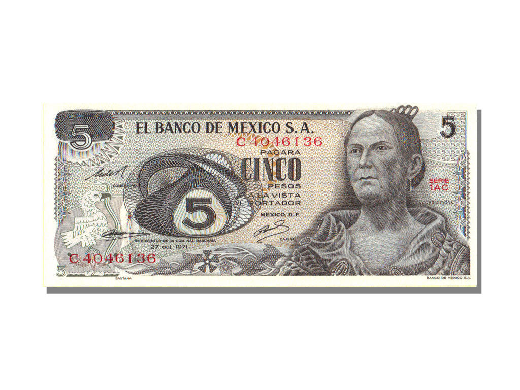 Mexico, 5 Pesos, 1971, KM #62b, 1971-10-27, UNC(65-70), C4046136