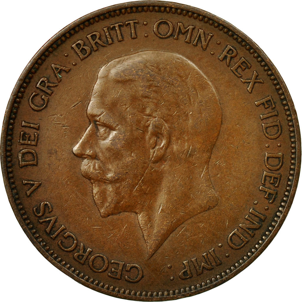 Coin, Great Britain, George V, Penny, 1935, EF(40-45), Bronze, KM:838
