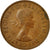 Coin, Great Britain, Elizabeth II, 1/2 Penny, 1962, VF(30-35), Bronze, KM:896