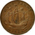 Coin, Great Britain, Elizabeth II, 1/2 Penny, 1954, EF(40-45), Bronze, KM:896
