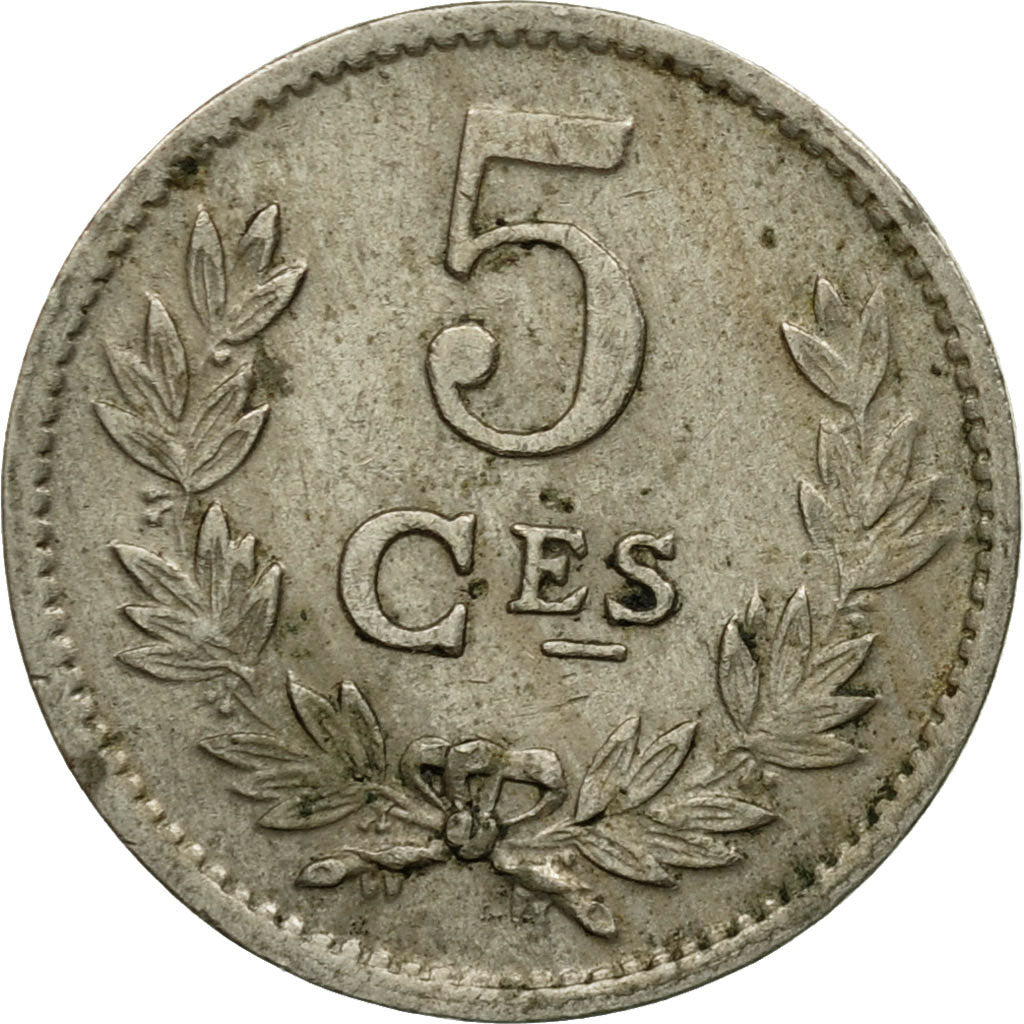 Coin, Luxembourg, Charlotte, 5 Centimes, 1924, VF(30-35), Copper-nickel, KM:33