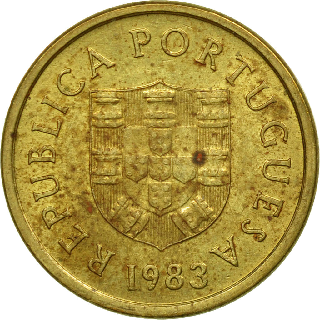 Coin, Portugal, Escudo, 1983, F(12-15), Nickel-brass, KM:614
