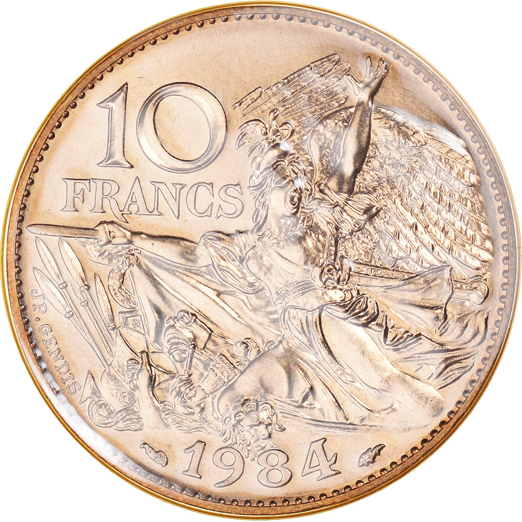 Moneta, Francja, François Rude, 10 Francs, 1984, Paris, FDC, MS(65-70)