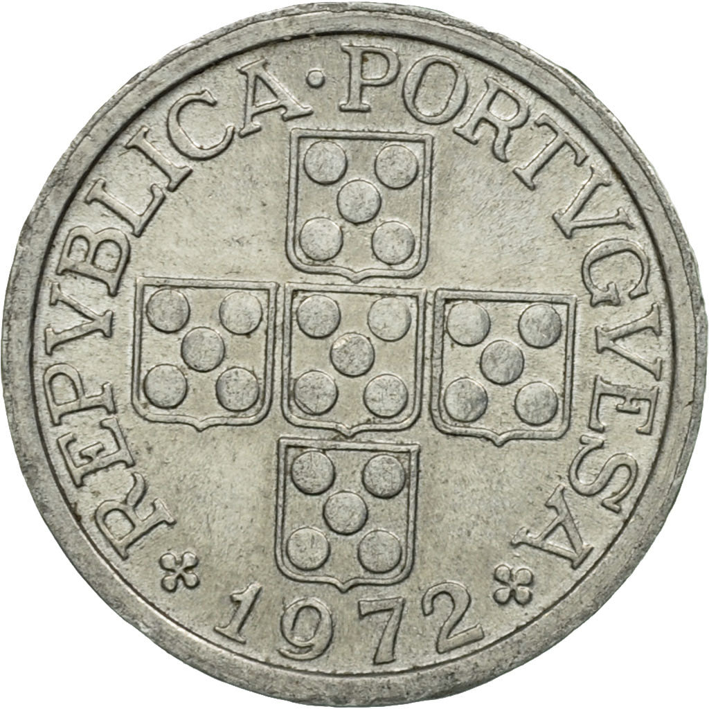 Coin, Portugal, 10 Centavos, 1972, EF(40-45), Aluminum, KM:594