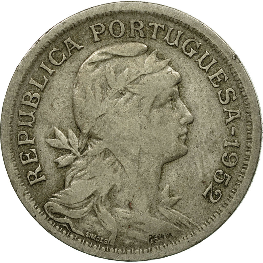 Coin, Portugal, 50 Centavos, 1952, EF(40-45), Copper-nickel, KM:577
