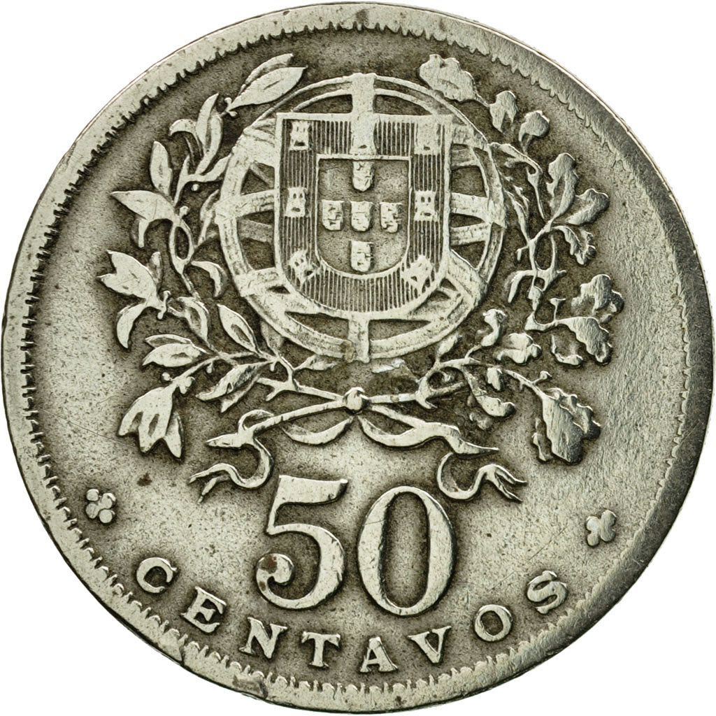 Moneta, Portogallo, 50 Centavos, 1947, MB, Rame-nichel, KM:577