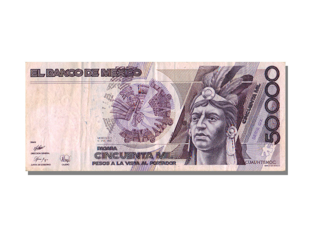 Mexico, 50 000 Pesos, 1990, 1990-01-10, AU(50-53)
