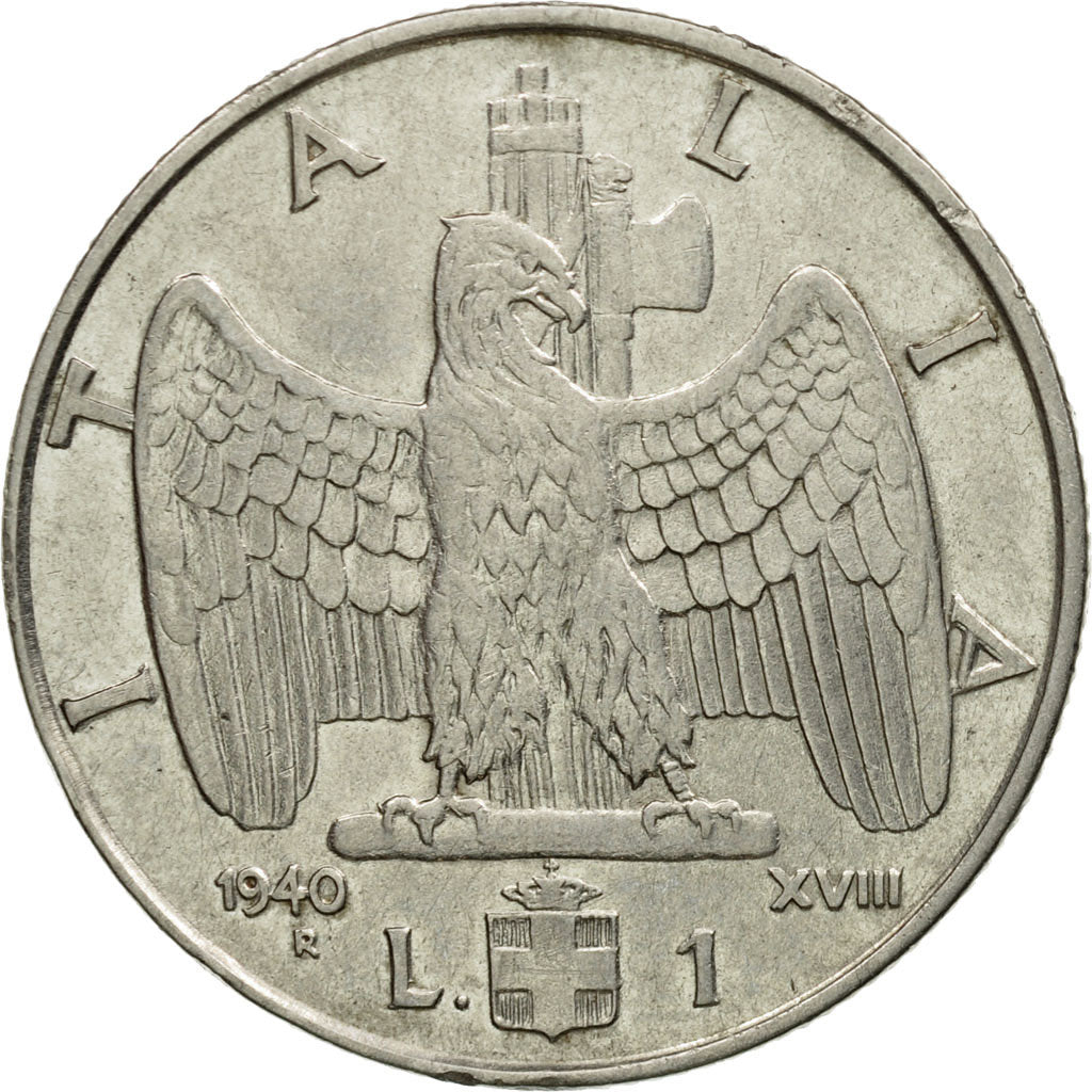 Monnaie, Italie, Vittorio Emanuele III, Lira, 1940, Rome, TTB, Stainless Steel