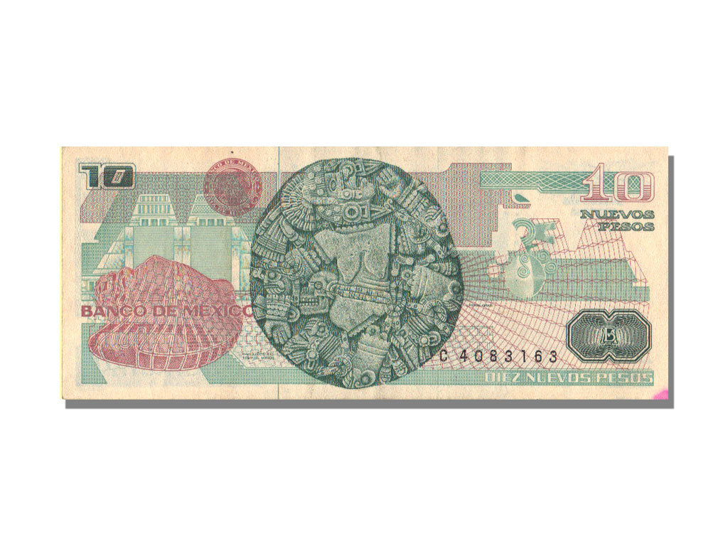 Mexico, 10 Nuevos Pesos, 1992, 1992-07-31, UNC(63)
