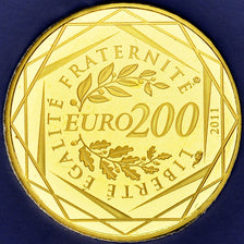 France, 200 Euro, 2011, MS(63), Gold, KM:1757