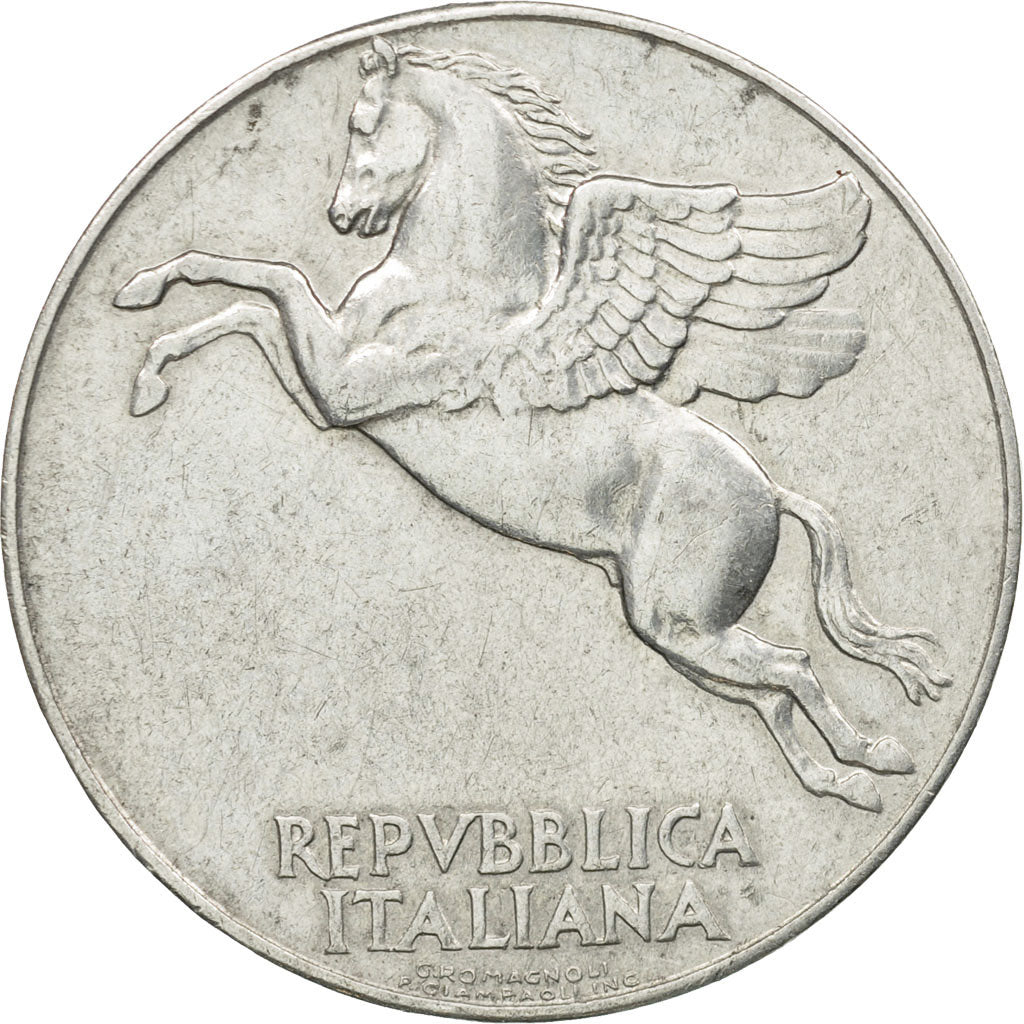 Coin, Italy, 10 Lire, 1948, Rome, EF(40-45), Aluminum, KM:90