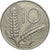 Moneda, Italia, 10 Lire, 1975, Rome, MBC, Aluminio, KM:93