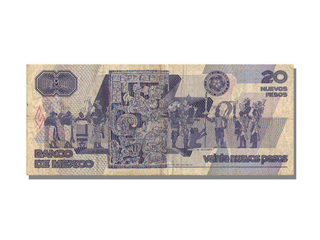 Mexico, 20 Nuevos Pesos, 1992, 1992-07-31, AU(50-53)