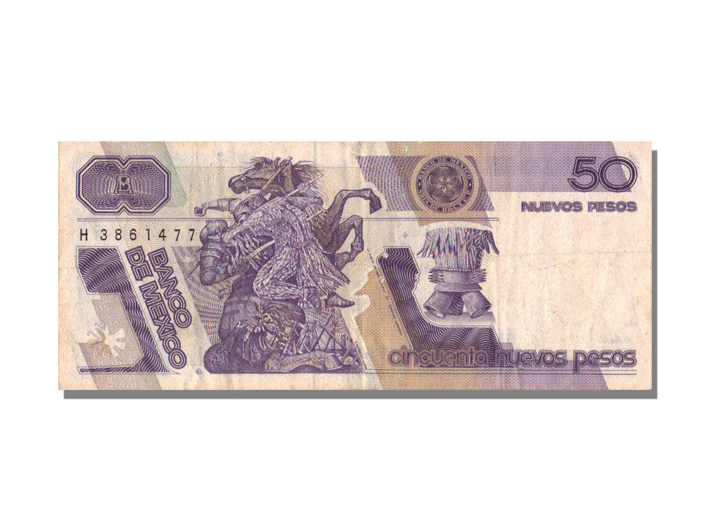 Mexico, 50 Nuevos Pesos, 1992, 1992-07-31, AU(50-53)