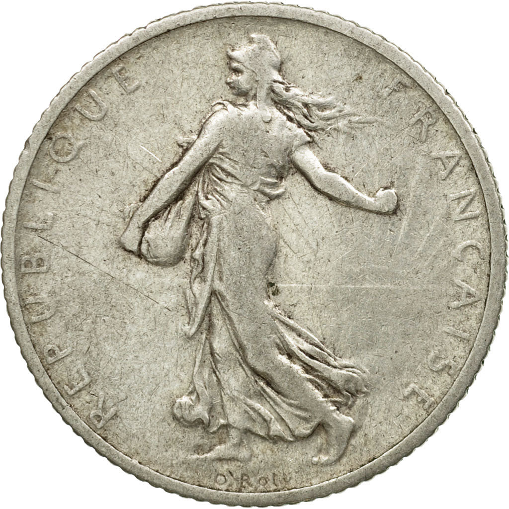 Coin, France, Semeuse, Franc, 1906, Paris, VF(20-25), Silver, KM:844.1, Le