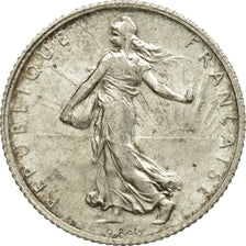 Moneta, Francia, Semeuse, Franc, 1920, Paris, BB+, Argento, KM:844.1, Le