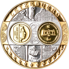 Luxemburg, Medaille, L'Europe, 2002, FDC, Zilver