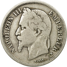 Coin, France, Napoleon III, Napoléon III, 2 Francs, 1867, Bordeaux, F(12-15)