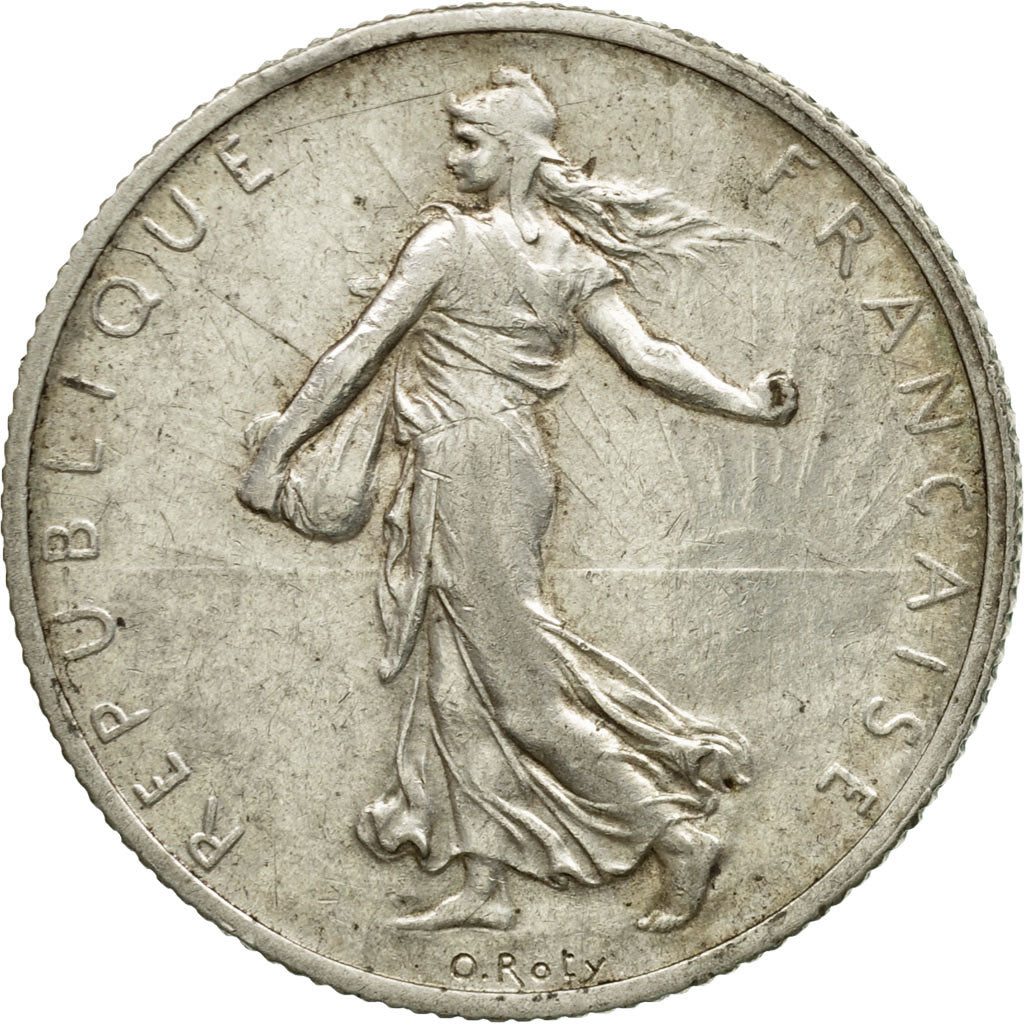 Coin, France, Semeuse, 2 Francs, 1913, Paris, VF(20-25), Silver, KM:845.1, Le