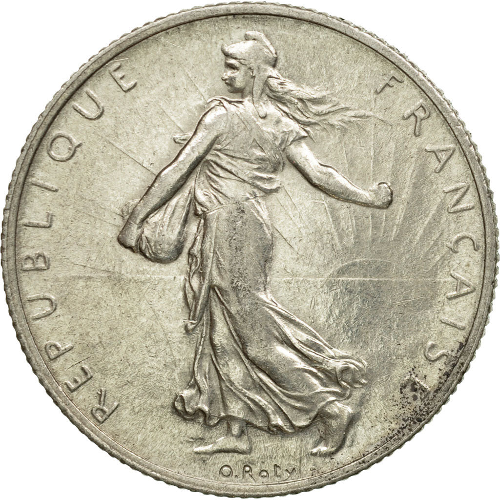 Monnaie, France, Semeuse, 2 Francs, 1917, Paris, TTB+, Argent, KM:845.1, Le