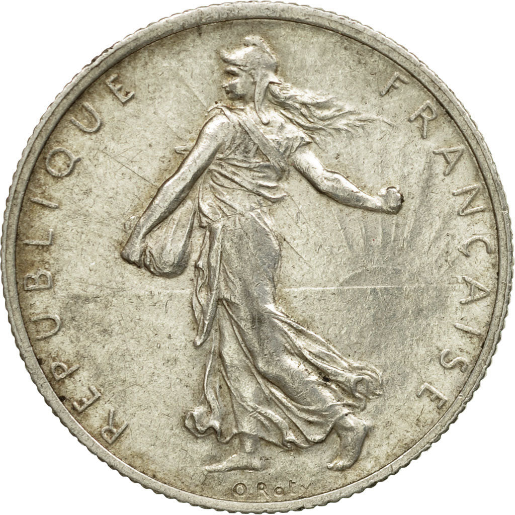 Monnaie, France, Semeuse, 2 Francs, 1916, Paris, TTB, Argent, KM:845.1, Le