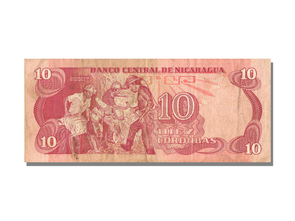 Nicaragua, 10 Cordobas, 1979, 1979-08-08, EF(40-45)