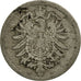 Monnaie, GERMANY - EMPIRE, Wilhelm I, 10 Pfennig, 1889, Karlsruhe, TB+
