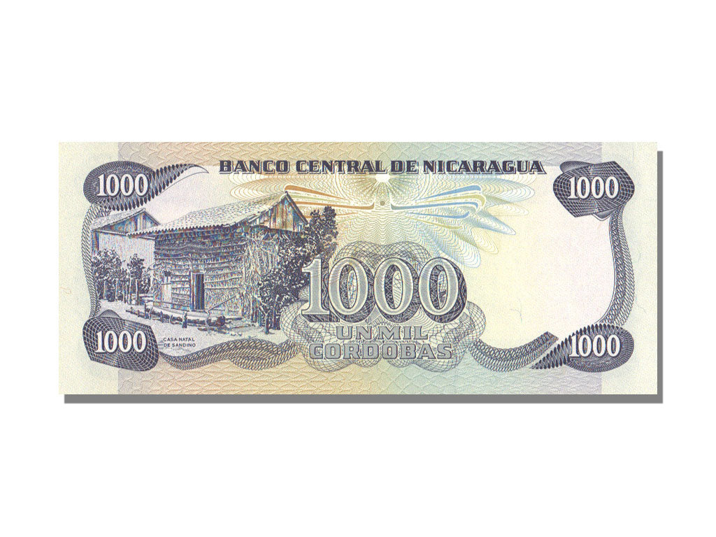 Nicaragua, 1000 Cordobas Type Général A.C. Sandino