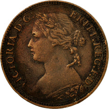 Coin, Great Britain, Victoria, Farthing, 1874, EF(40-45), Bronze, KM:753