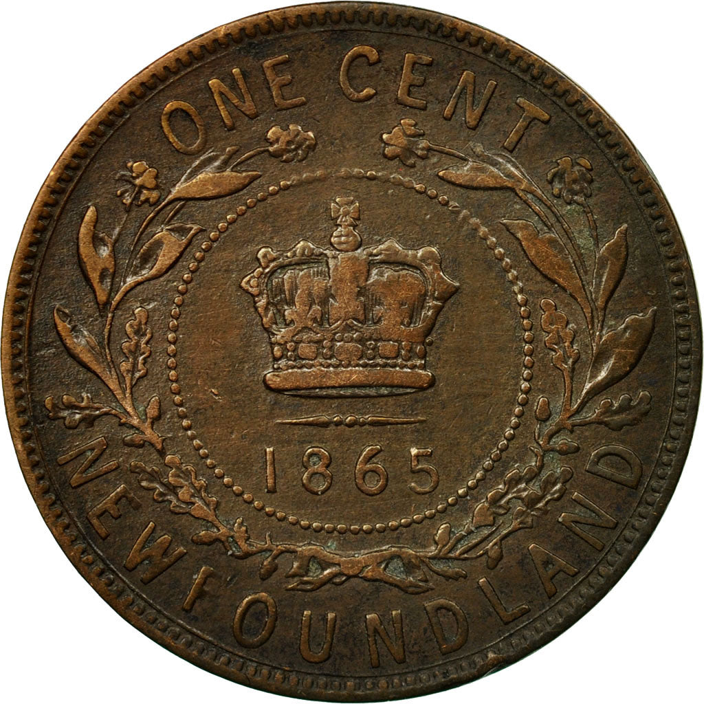 Moneta, Terranova, Large Cent, 1865, BB, Bronzo, KM:1
