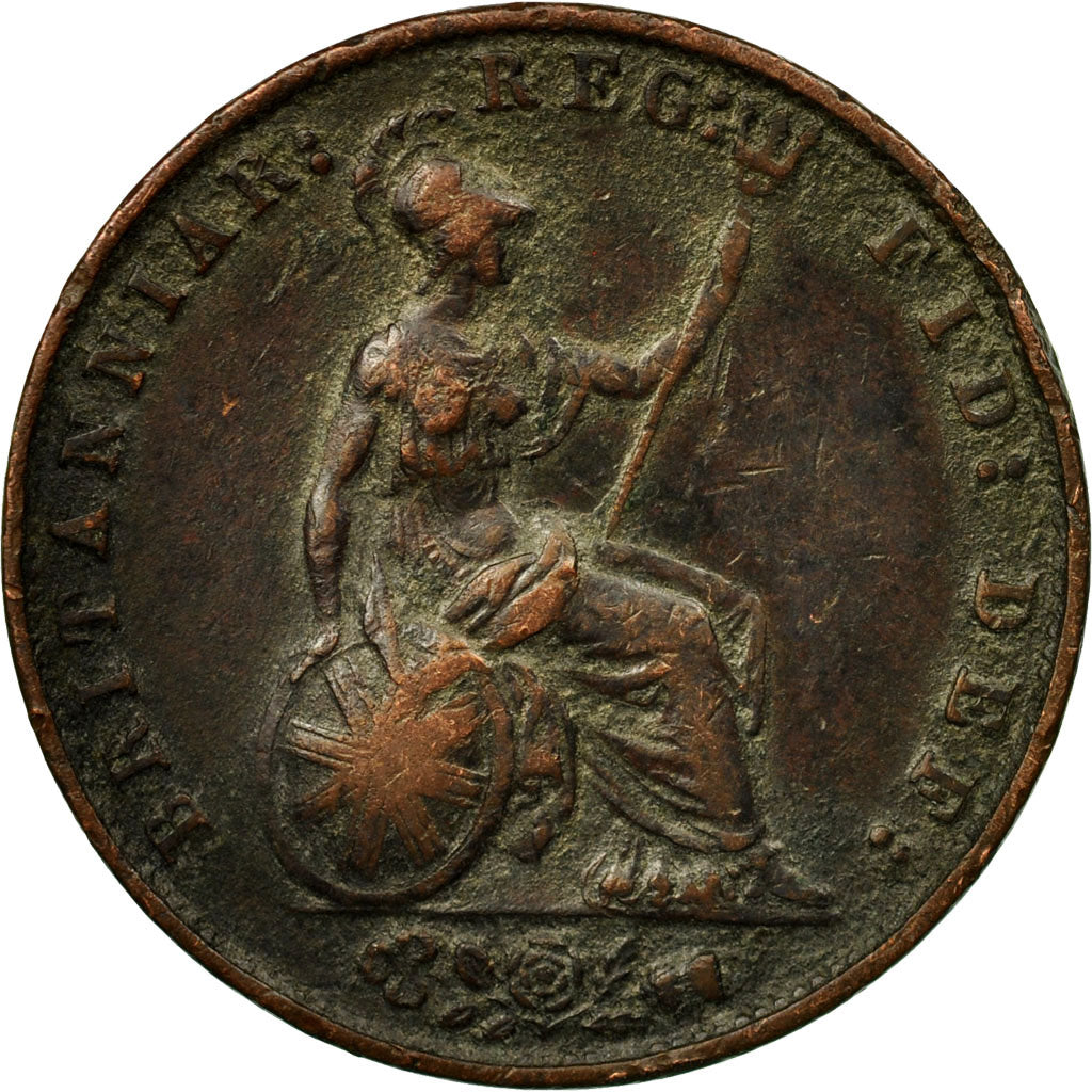 Coin, Great Britain, Victoria, 1/2 Penny, 1858, EF(40-45), Copper, KM:726