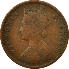 Münze, INDIA-BRITISH, Victoria, 1/4 Anna, 1883, SS, Kupfer, KM:486