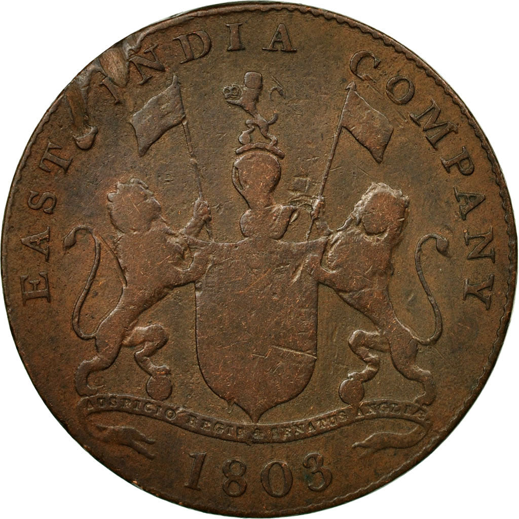 Coin, INDIA-BRITISH, MADRAS PRESIDENCY, 20 Cash, 1803, Soho Mint, Birmingham