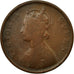 Coin, INDIA-BRITISH, Victoria, 1/2 Anna, 1862, VF(20-25), Copper, KM:468