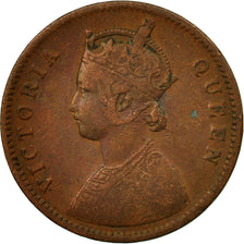Monnaie, INDIA-BRITISH, Victoria, 1/4 Anna, 1862, TB, Cuivre, KM:467