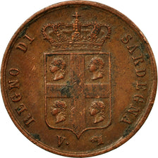 Coin, ITALIAN STATES, SARDINIA, Carlo Alberto, Centesimo, 1842, Torino