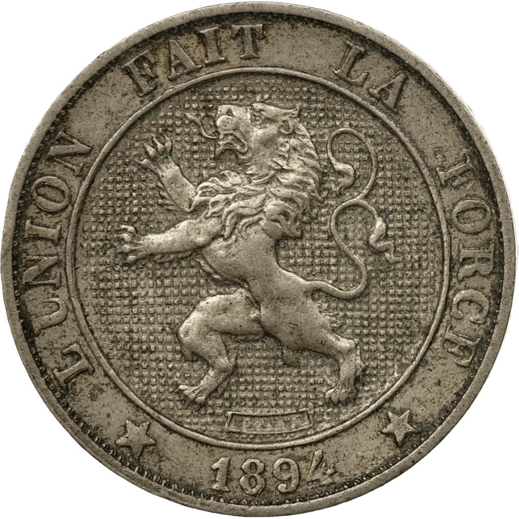 Coin, Belgium, Leopold II, 5 Centimes, 1894, EF(40-45), Copper-nickel, KM:40