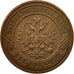Coin, Russia, Nicholas II, 2 Kopeks, 1900, Saint-Petersburg, AU(50-53), Copper