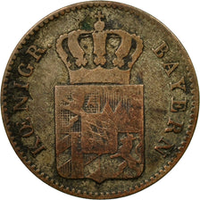 Moneda, Estados alemanes, BAVARIA, Ludwig I, 3 Kreuzer, Groschen, 1843, BC+