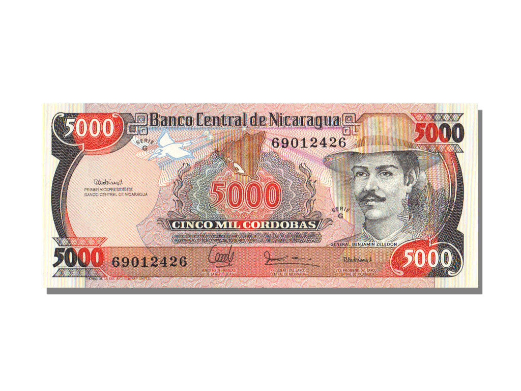 Nicaragua, 5000 Córdobas, KM #157, UNC(65-70), G
