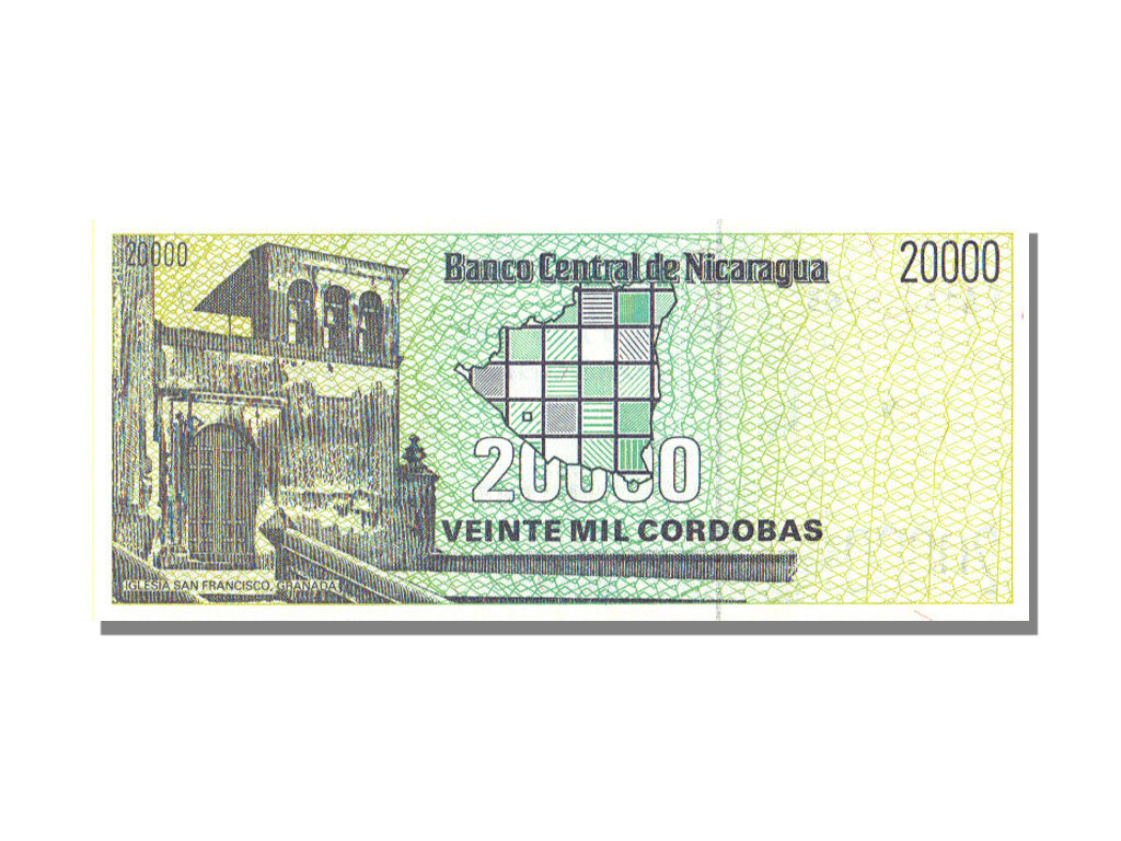 Geldschein, Nicaragua, 20,000 Córdobas, UNZ