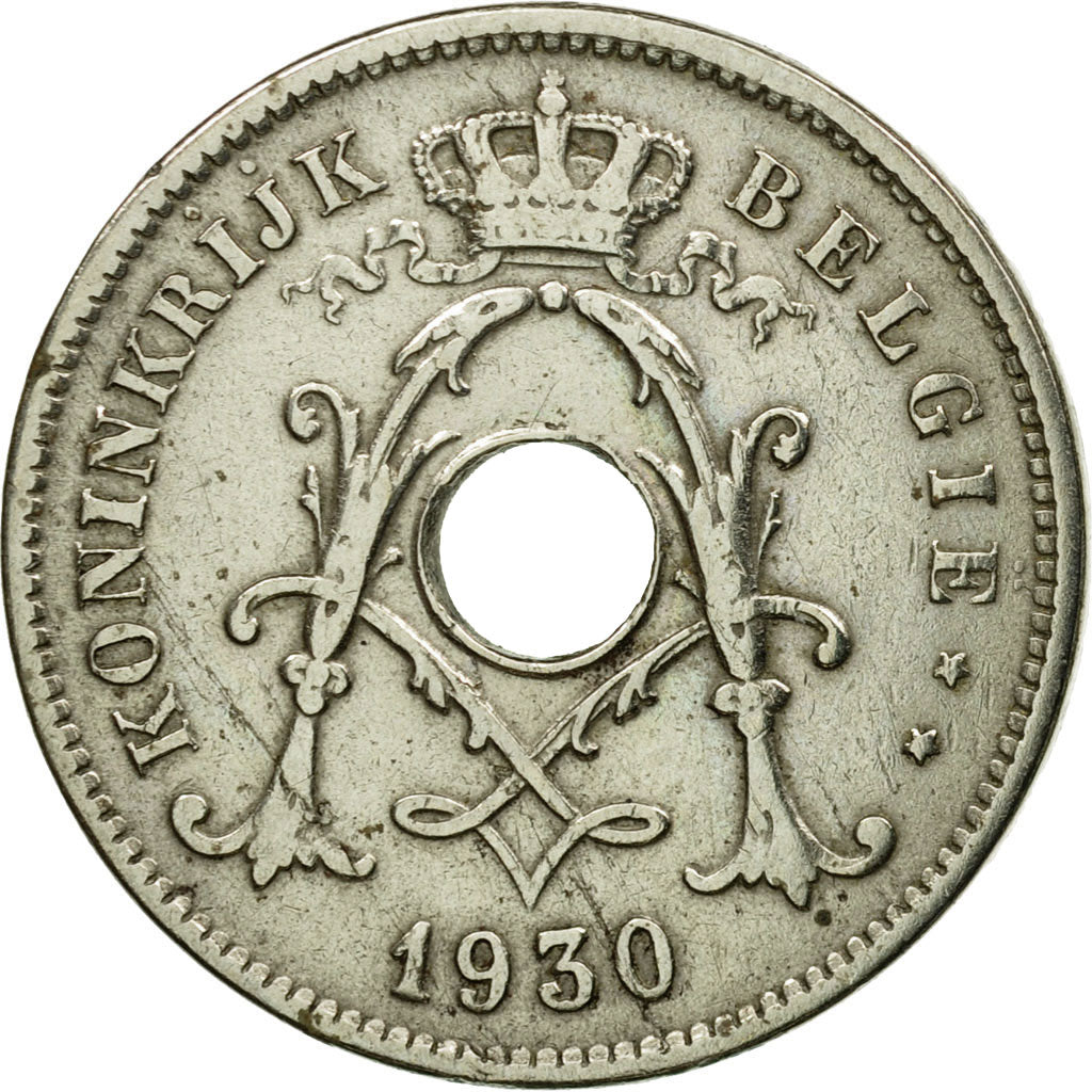Coin, Belgium, 10 Centimes, 1930, EF(40-45), Nickel-brass, KM:96