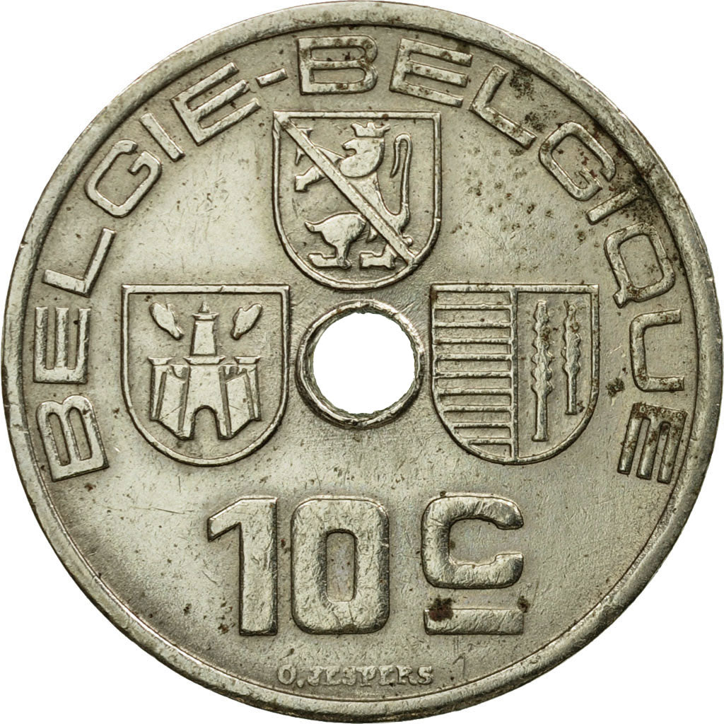 Monnaie, Belgique, 10 Centimes, 1939, B+, Nickel-brass, KM:113.1