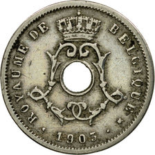 Coin, Belgium, 5 Centimes, 1903, EF(40-45), Copper-nickel, KM:46