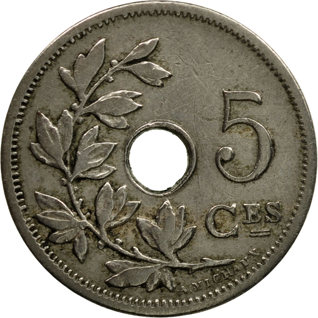 Coin, Belgium, 5 Centimes, 1903, EF(40-45), Copper-nickel, KM:46