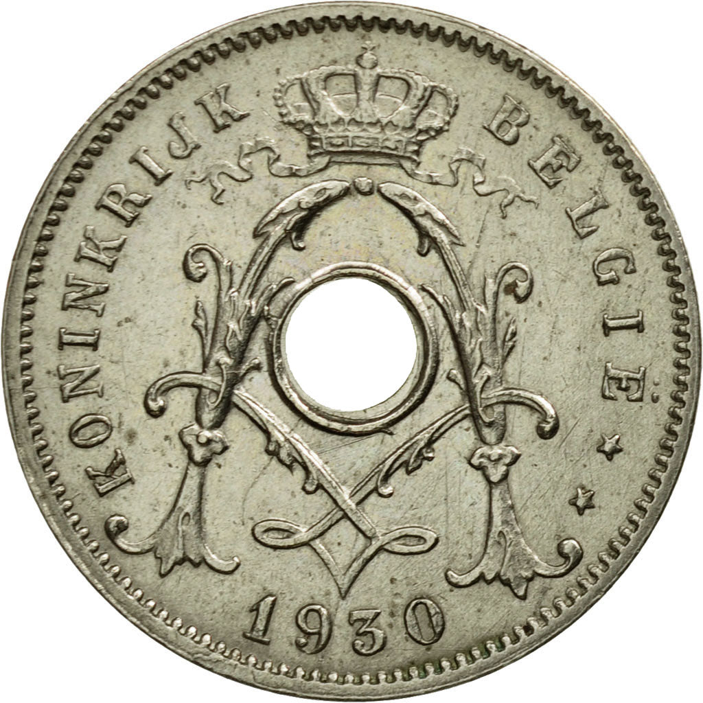Coin, Belgium, 5 Centimes, 1930, AU(50-53), Nickel-brass, KM:94