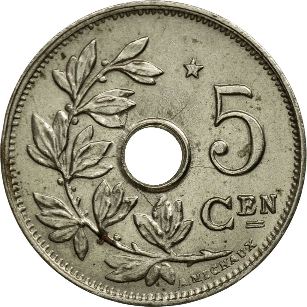 Coin, Belgium, 5 Centimes, 1930, AU(50-53), Nickel-brass, KM:94