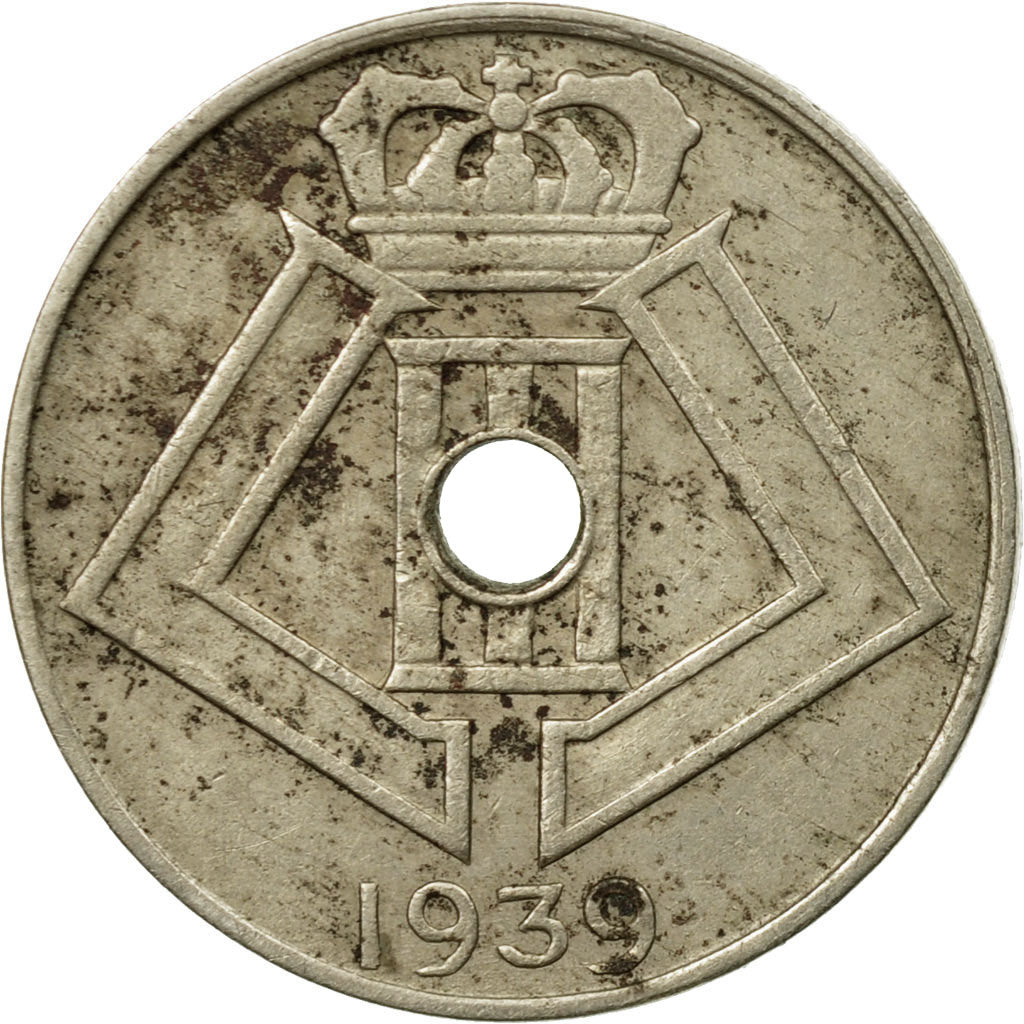 Coin, Belgium, 5 Centimes, 1939, VF(30-35), Nickel-brass, KM:111