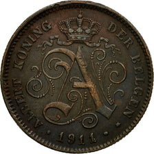 Coin, Belgium, Albert I, 2 Centimes, 1911, AU(50-53), Copper, KM:65
